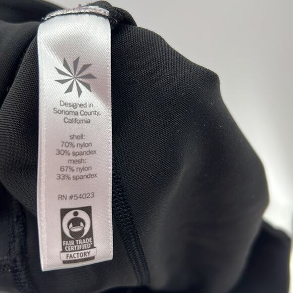 Athleta High Rise Leggings with Mesh Panels - Black - Small - Picture 10 of 10